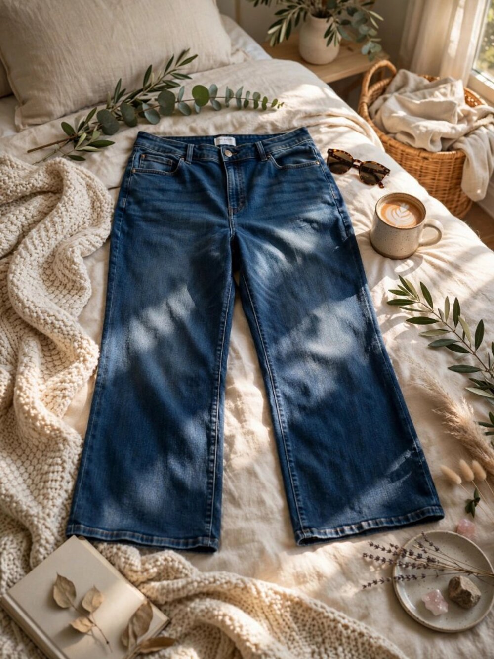 Lane Bryant Lane Denim Dark Wash Wide Leg Jeans 26